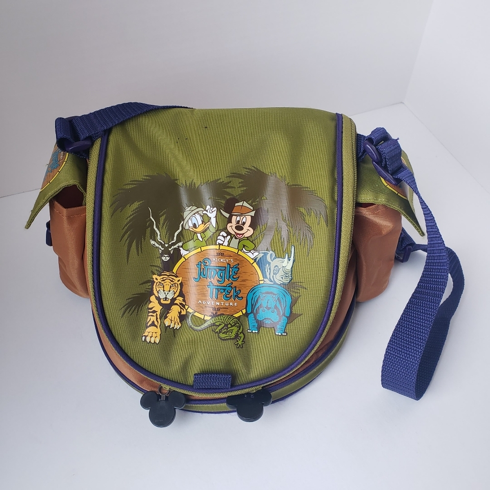 Disney Mickey’s Jungle Trek Adventure Cooler Lunch Bag Cute Rare NWOT w/ Strap